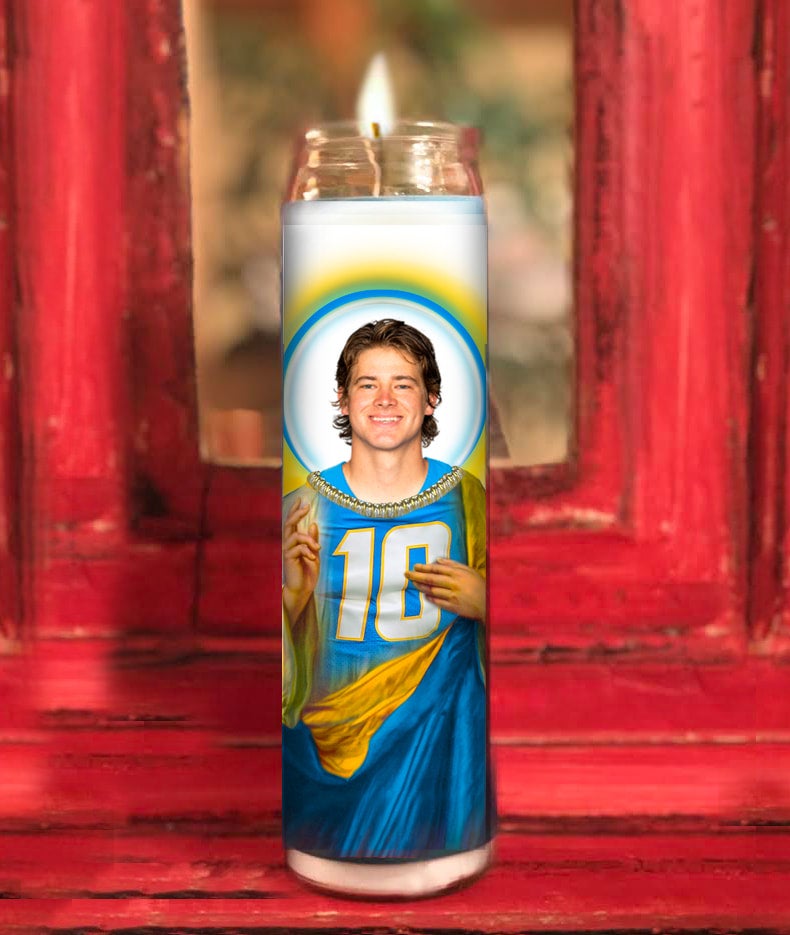 Justin Herbert Prayer Candle | Flix Wix Candles