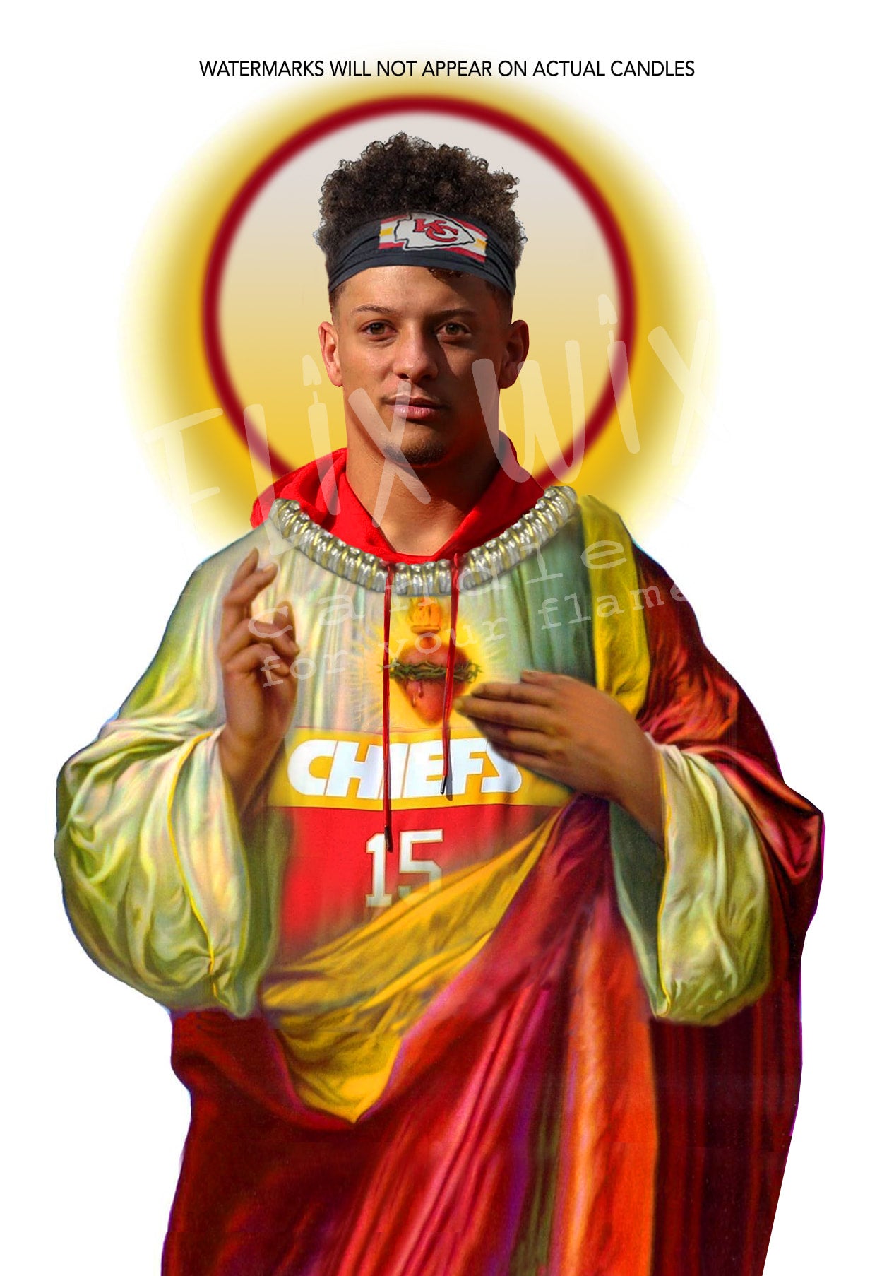 Patrick MaHomes Prayer Saint Devotional Candle